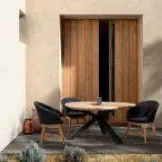 Stół ogrodowy Palmdale 160 cm grafitowy Bizzotto