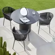 Stół ogrodowy Taimi czarny kave home