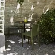 Stół ogrodowy Terrazzo 70 cm antracytowy HAY