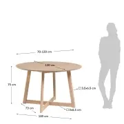 stół rozkładany Maryse 70-120 cm kave home