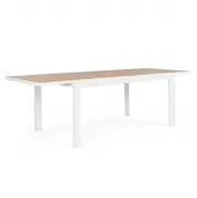 Stół rozkładany do ogrodu Belmar 160-240 cm biały Bizzotto