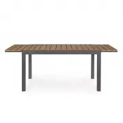 Stół rozkładany do ogrodu Elias 140-200 cm antracytowy Bizzotto