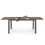 Stół rozkładany do ogrodu Elias 140-200 cm antracytowy Bizzotto