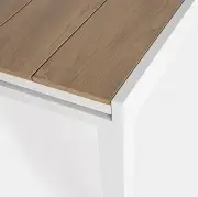 Stół rozkładany do ogrodu Elias 200-300 cm biały Bizzotto
