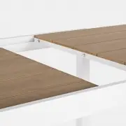 Stół rozkładany do ogrodu Elias 200-300 cm biały Bizzotto