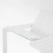 Stół rozkładany do ogrodu Kiplin 180-240 cm biały Bizzotto