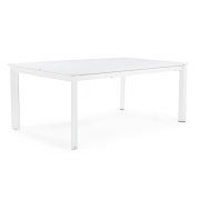 Stół rozkładany do ogrodu Konnor 200x300 cm biały Bizzotto