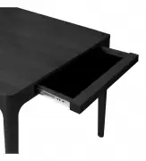 Stół rozkładany z szufladami Heart & Soul 200-300 cm czarny dąb Umage
