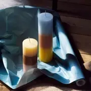 Świeca Pillar terakotowa h;10 cm 6 szt. Broste Copenhagen