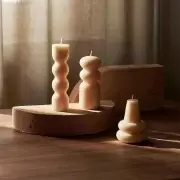 Świeca Torno 3 szt. żółta Ferm Living