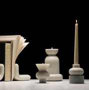 Świecznik Stone biały Tom Dixon