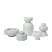 Świecznik Stone biały Tom Dixon