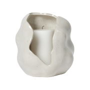 Świecznik Hekla 16 cm kremowy Broste Copenhagen