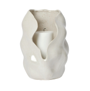 Świecznik Hekla 24 cm kremowy Broste Copenhagen