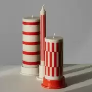 Świecznik Column 10 cm jasnoszary Hay