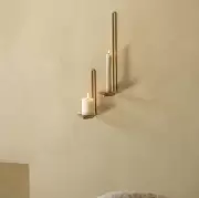Świecznik ścienny Clip 20 cm mosiężny Audo Copenhagen