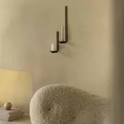 Świecznik ścienny Clip 20 cm czarny Audo Copenhagen