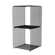 System modułowy Panton Wire 2 moduły 34,8 × 34,8 × 34,8 cm czarny Montana