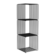 System modułowy Panton Wire 3 moduły 34,8 × 34,8 × 34,8 cm czarny Montana