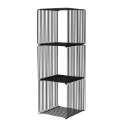 System modułowy Panton Wire 3 moduły 34,8 × 34,8 × 34,8 cm czarny Montana
