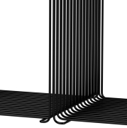 System modułowy Panton Wire 3 moduły z półką czarny Montana