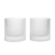 Szklanka Ripple 250 ml oszroniona 2 szt Ferm Living