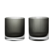 Szklanka Ripple 250 ml przydymiona szara 2 szt Ferm Living