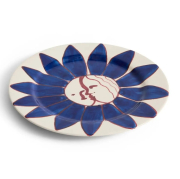 Talerz La Pittura 28 cm Deep Blue Flower HAY