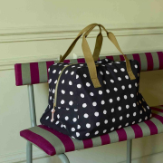 Torba weekendowa z bawełny organicznej Iona Mia Caviar