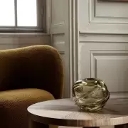Wazon Water Swirl okrągły jasnożółty Ferm Living