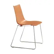 KRZESŁO ZEBRA NA PŁOZACH technopolymer SCAB DESIGN