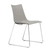 KRZESŁO ZEBRA NA PŁOZACH technopolymer SCAB DESIGN