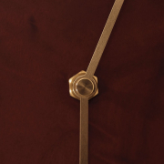 Zegar ścienny Melt brązowy drewniany Ferm Living