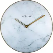 ZEGAR ŚCIENNY MARBLE BIAŁY NEXTIME