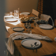 Zestaw 2 talerzy obiadowych Otto naturalny Frama