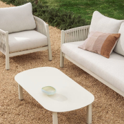 Zestaw ogrodowy Aleria beżowy kave home