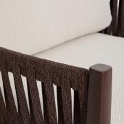 Zestaw ogrodowy Aleria brązowy kave home