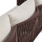 Zestaw ogrodowy Aleria brązowy kave home