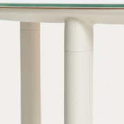 Zestaw ogrodowy Erice stół 230 cm + 6 krzeseł beżowy Kave Home