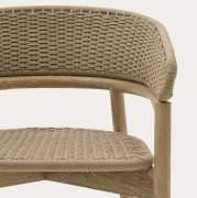 Zestaw ogrodowy Sori stół + 4 krzesła beżowy Kave Home