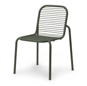 Zestaw ogrodowy Vig stół + 6 krzeseł ciemnozielony Normann Copenhagen