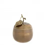 zestaw 2 pojemników APPLE & PEAR mosiężny Eichholtz