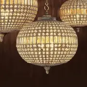 Żyrandol Kasbah Oval M antique brass Eichholtz