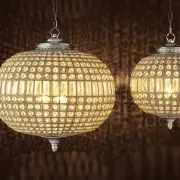 Żyrandol Kasbah Oval M nickel Eichholtz