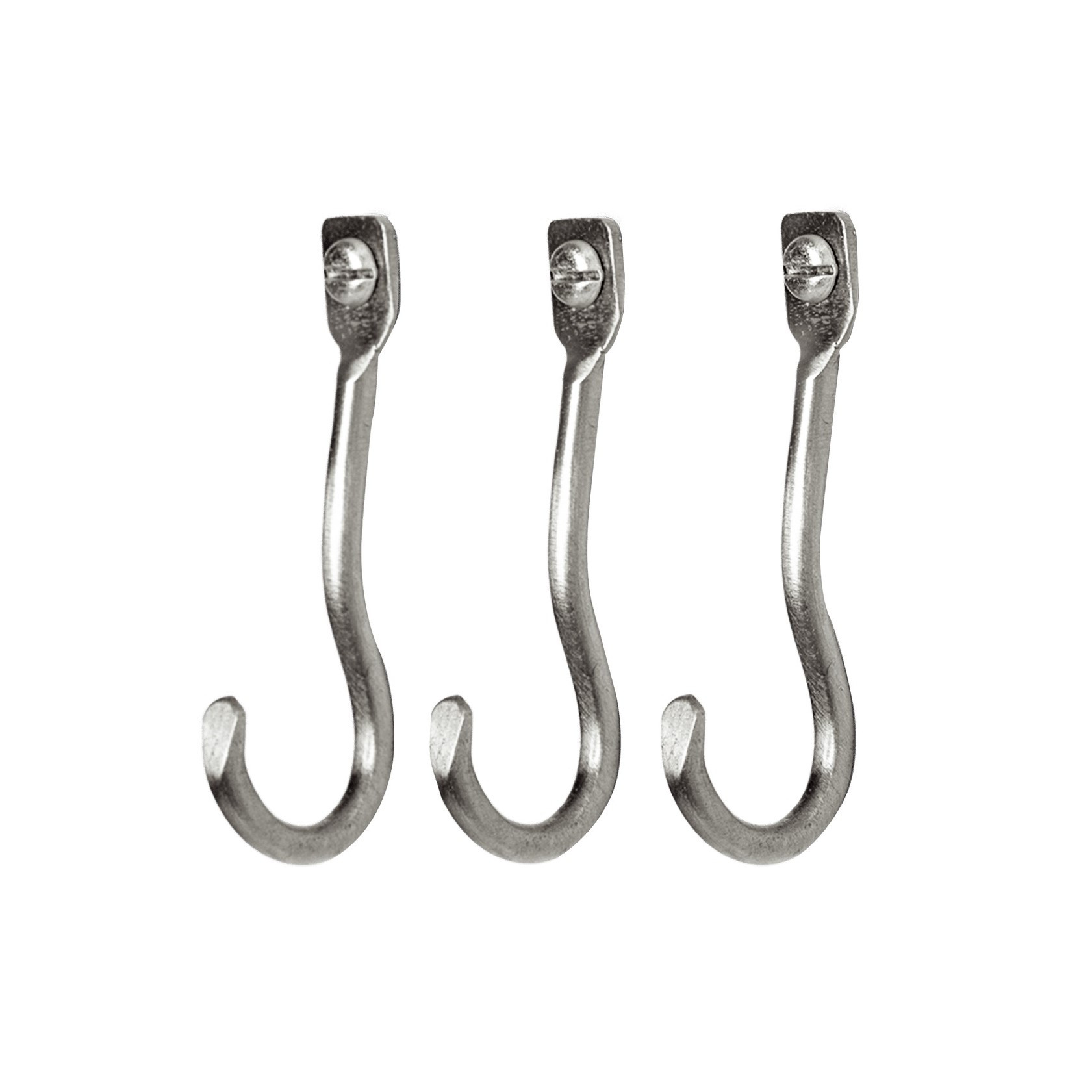 Wieszak Curvature Set Of 3 Srebrny Ferm Living