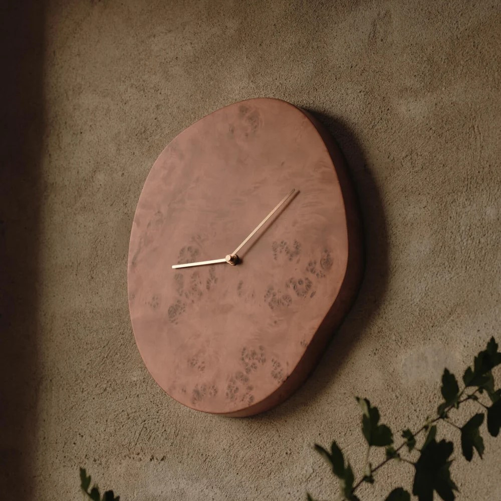 Zegar Ścienny Melt Jasny Drewniany Ferm Living